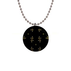 Festive Black Golden Lights  Button Necklaces