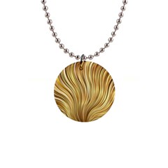 Gold Stripes Festive Flowing Flame  Button Necklaces by yoursparklingshop