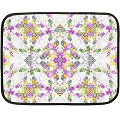 Geometric Boho Chic Fleece Blanket (mini) by dflcprints