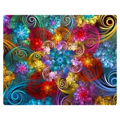 Spirals And Curlicues Double Sided Flano Blanket (medium)  by WolfepawFractals