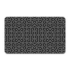 Black And White Ethnic Sharp Geometric  Magnet (rectangular) by dflcprints