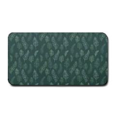 Whimsical Feather Pattern, Forest Green Medium Bar Mat by Zandiepants