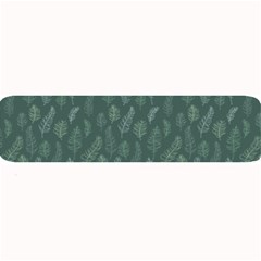 Whimsical Feather Pattern, Forest Green Large Bar Mat by Zandiepants