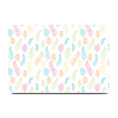 Whimsical Feather Pattern,fresh Colors, Plate Mat by Zandiepants