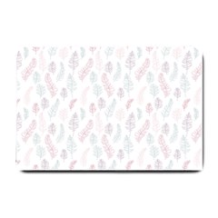 Whimsical Feather Pattern, Soft Colors, Small Doormat by Zandiepants