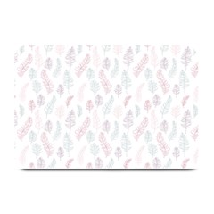 Whimsical Feather Pattern, Soft Colors, Plate Mat by Zandiepants