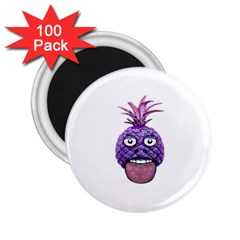 Funny Fruit Face Head Character 2 25  Magnets (100 Pack)  by dflcprints