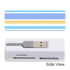 Blue Yellow Stripes Memory Card Reader (stick) 