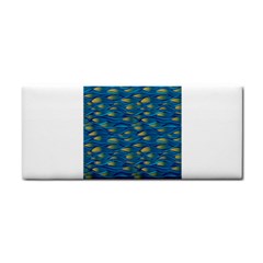 Blue Waves Hand Towel by FunkyPatterns