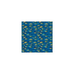 Blue Waves Shower Curtain 48  X 72  (small)  by FunkyPatterns