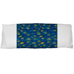 Blue Waves Body Pillow Case (dakimakura) by FunkyPatterns