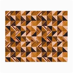 Brown Tiles Small Glasses Cloth by FunkyPatterns