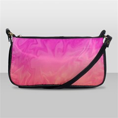 Ombre Pink Orange Shoulder Clutch Bags by BrightVibesDesign