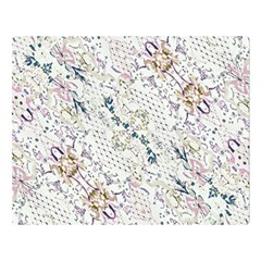 Oriental Floral Ornate Double Sided Flano Blanket (large) 