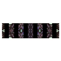 Oriental Floral Stripes Satin Scarf (oblong) by dflcprints