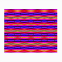 Bright Pink Purple Lines Stripes Small Glasses Cloth (2-side) by BrightVibesDesign