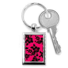 Dark Pink Hawaiian Key Chains (rectangle)  by AlohaStore