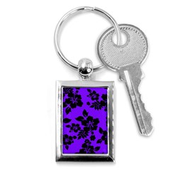 Violet Dark Hawaiian Key Chains (rectangle)  by AlohaStore