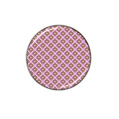 Crisscross Pastel Pink Yellow Hat Clip Ball Marker (10 Pack) by BrightVibesDesign