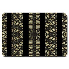 Vertical Stripes Tribal Print Large Doormat  by dflcprints