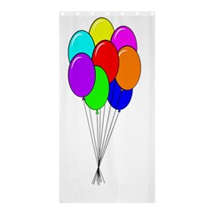 Colorful Balloons Shower Curtain 36  X 72  (stall)  by Valentinaart