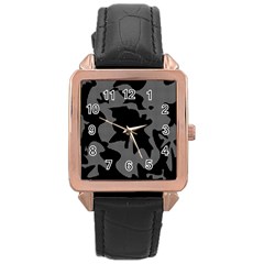 Decorative Elegant Design Rose Gold Leather Watch  by Valentinaart