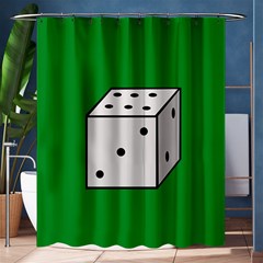 Dice  Shower Curtain 60  X 72  (medium)  by Valentinaart