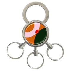 Decorative Abstraction  3-ring Key Chains by Valentinaart