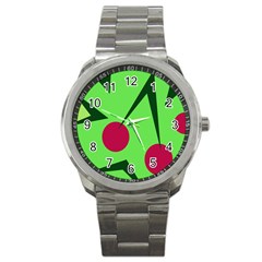 Cherries  Sport Metal Watch