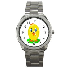 Cute Chicken  Sport Metal Watch