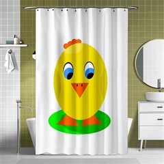 Cute Chicken  Shower Curtain 48  X 72  (small) 