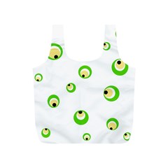 Green Eyes Full Print Recycle Bags (s) 