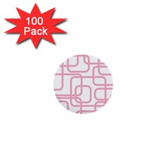 Pink Elegant Design 1  Mini Buttons (100 Pack)  by Valentinaart