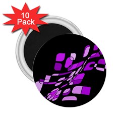 Purple Decorative Abstraction 2 25  Magnets (10 Pack) 