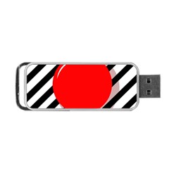 Red Ball Portable Usb Flash (one Side)