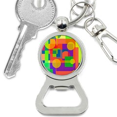 Colorful Geometrical Design Bottle Opener Key Chains