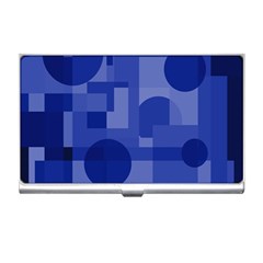 Deep Blue Abstract Design Business Card Holders