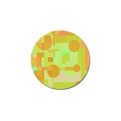 Green And Orange Decorative Design Golf Ball Marker (10 Pack)