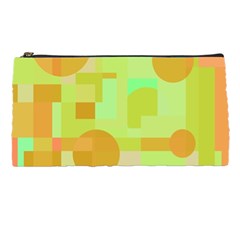 Green And Orange Decorative Design Pencil Cases by Valentinaart