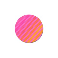 Pink Elegant Lines Golf Ball Marker by Valentinaart