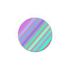 Pastel Colorful Lines Golf Ball Marker (10 Pack)