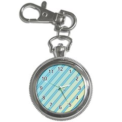 Blue Elegant Lines Key Chain Watches