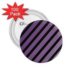 Purple Elegant Lines 2 25  Buttons (100 Pack) 