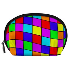 Colorful Cubes Accessory Pouches (large) 