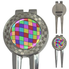 Colorful Cubes  3-in-1 Golf Divots