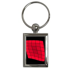 Red Abstraction Key Chains (rectangle) 