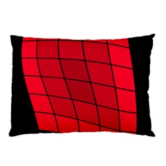 Red Abstraction Pillow Case