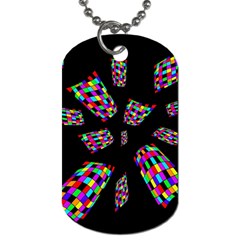 Colorful Abstraction Dog Tag (one Side)