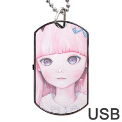 Slow Spring Dog Tag Usb Flash (one Side)