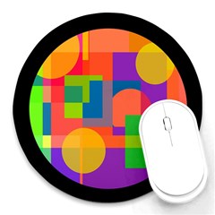 Colorful Circle  Round Mousepads